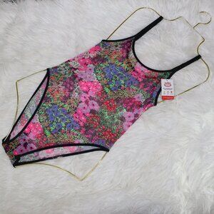 Parade Floral Mesh Bodysuit – Tank Style Sheer Elegance 🌸✨